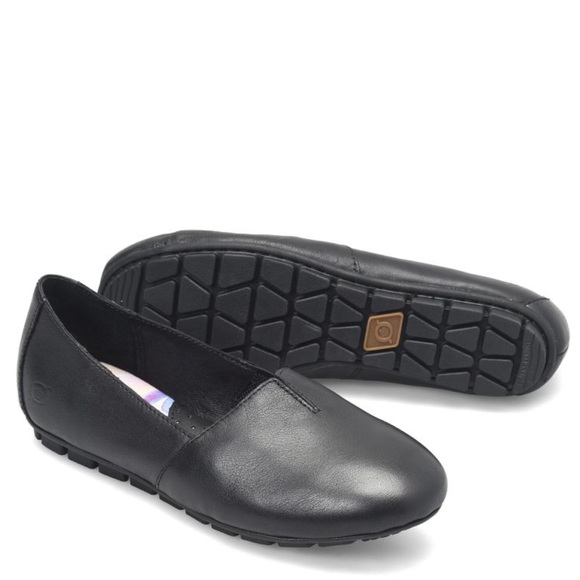 Born Sebra Black suede flats moccasins - read description - Picture 1 of 4